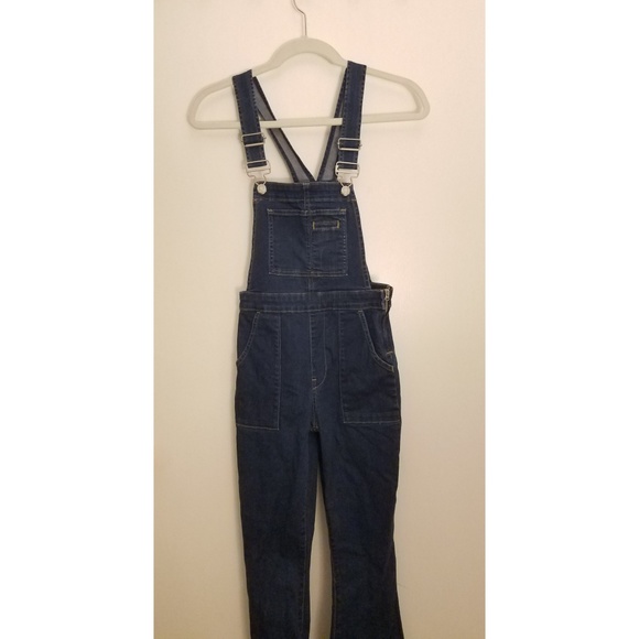 GAP Denim - Gap 1969 denim flare indigo overalls